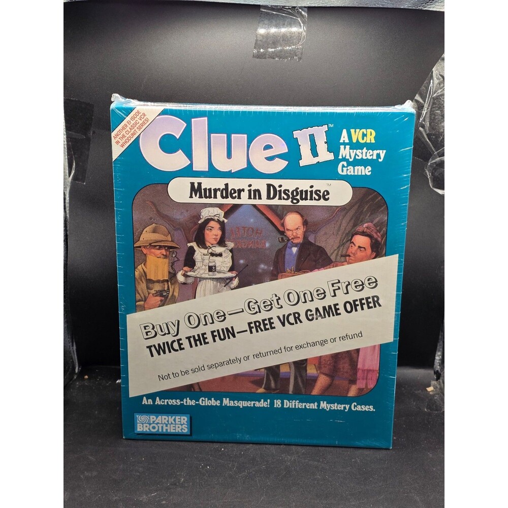 Clue II Murder in Disguise VCR Mystery Game – NEW Sealed